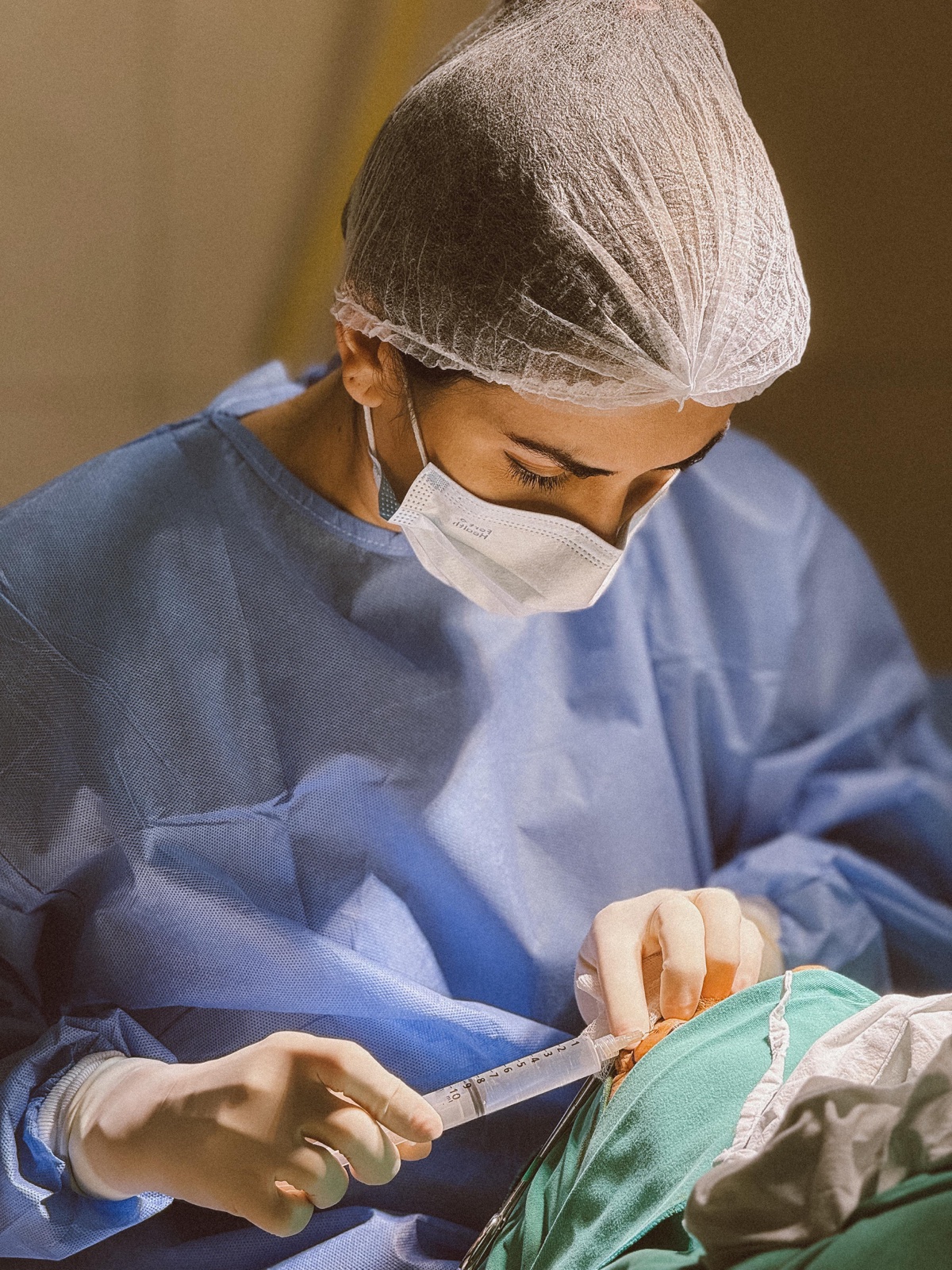 Detalhe de cirurgia ocular